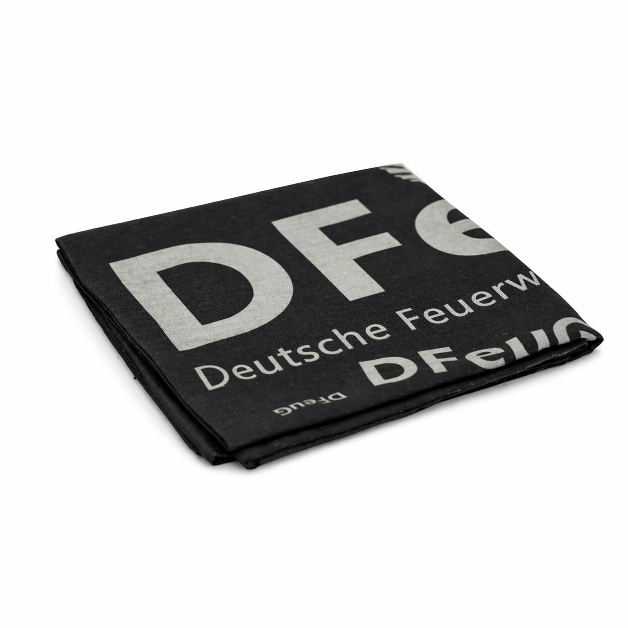 DFeuG Heritage Multifunktionstuch in Schwarz mit Logo-Schriftzug