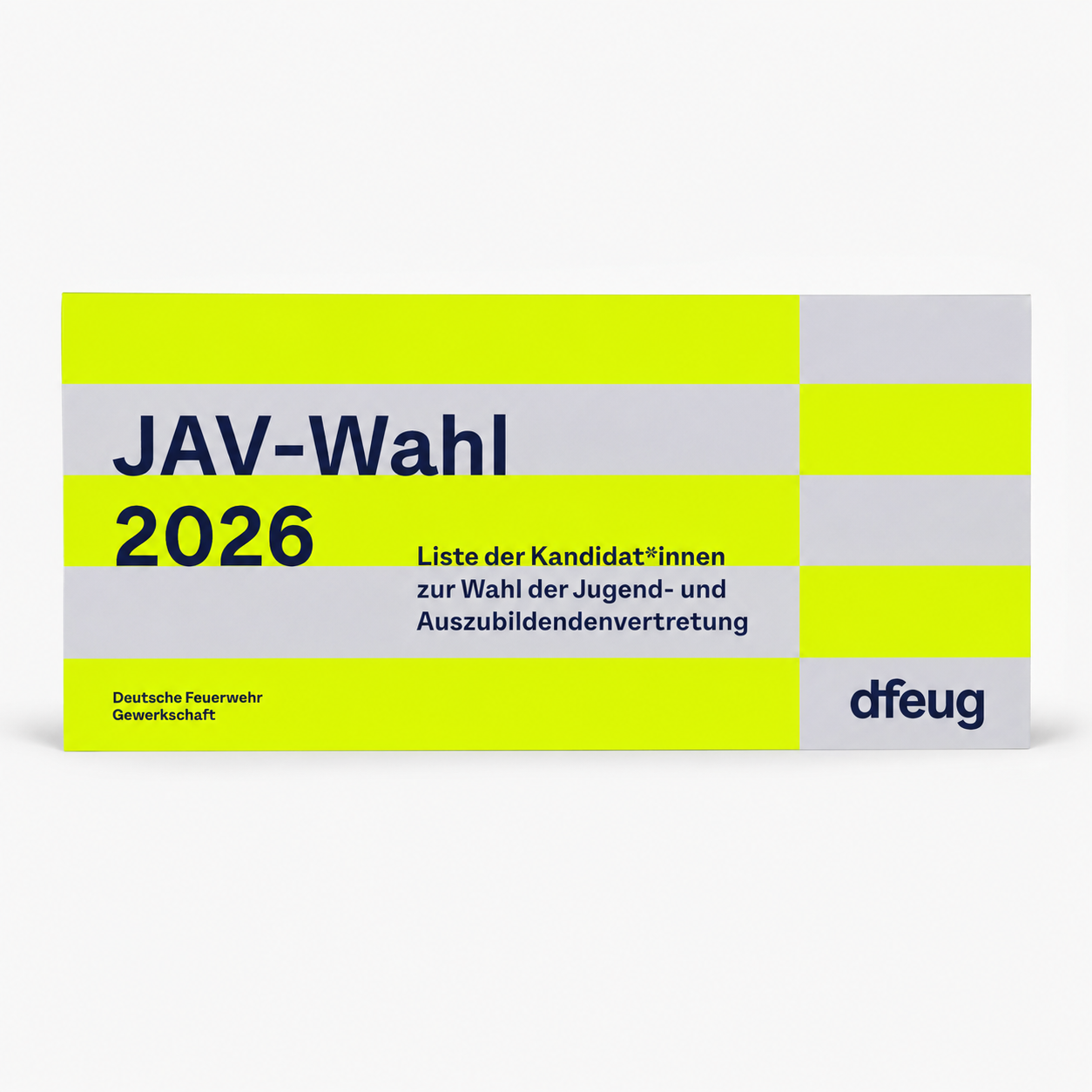 dfeug Wahl-Flyer Vorderseite für JAV- und Personalratswahlen