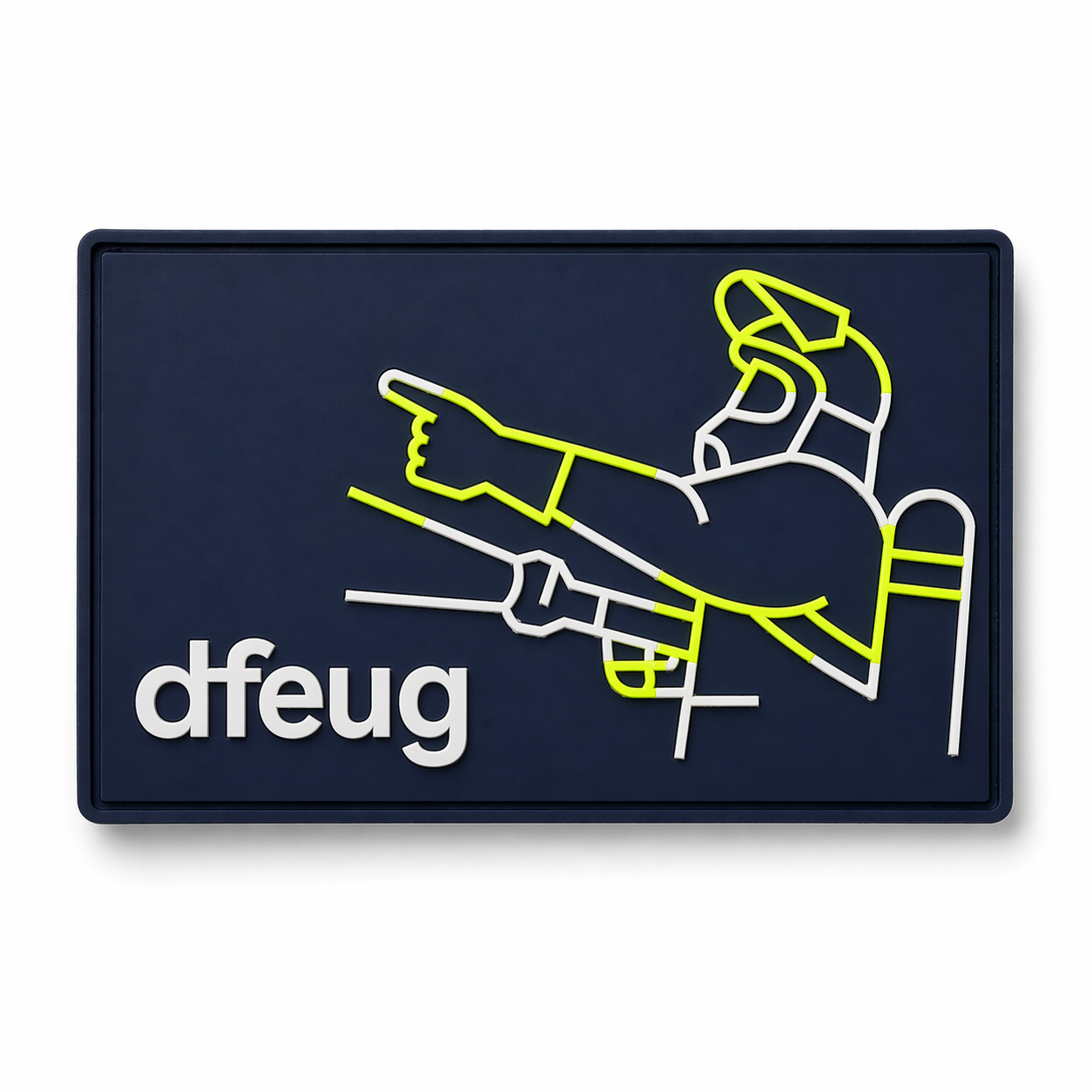 dfeug PVC Patch mit Glow-in-the-Dark Effekt