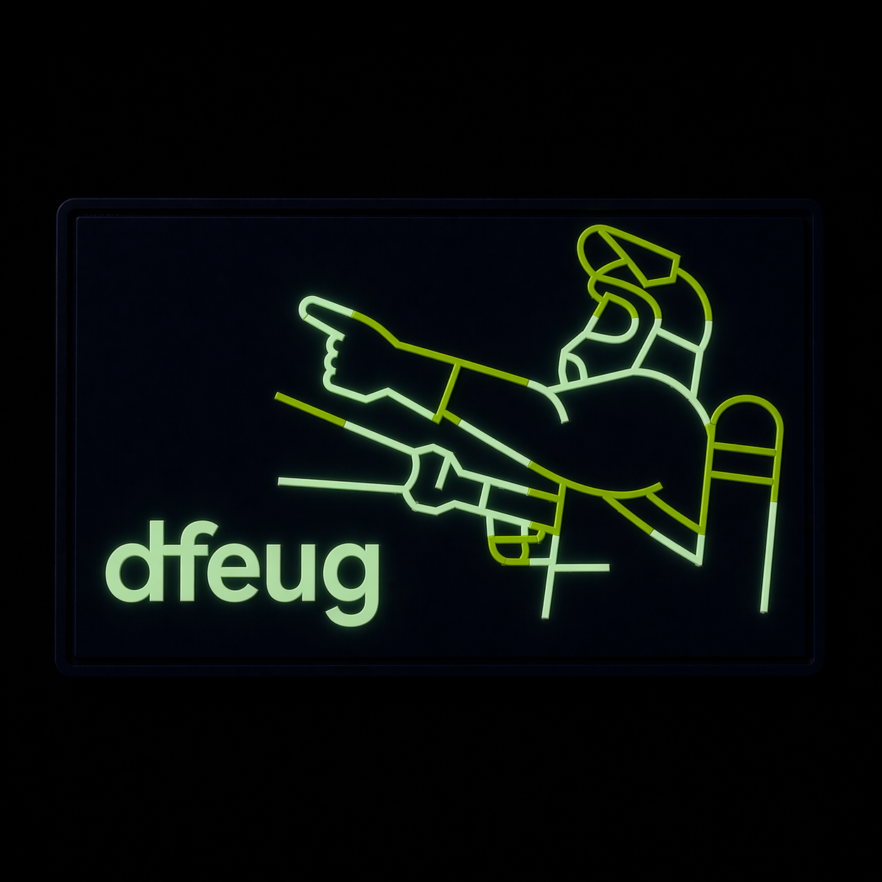 dfeug PVC Patch leuchtend im Dunkeln