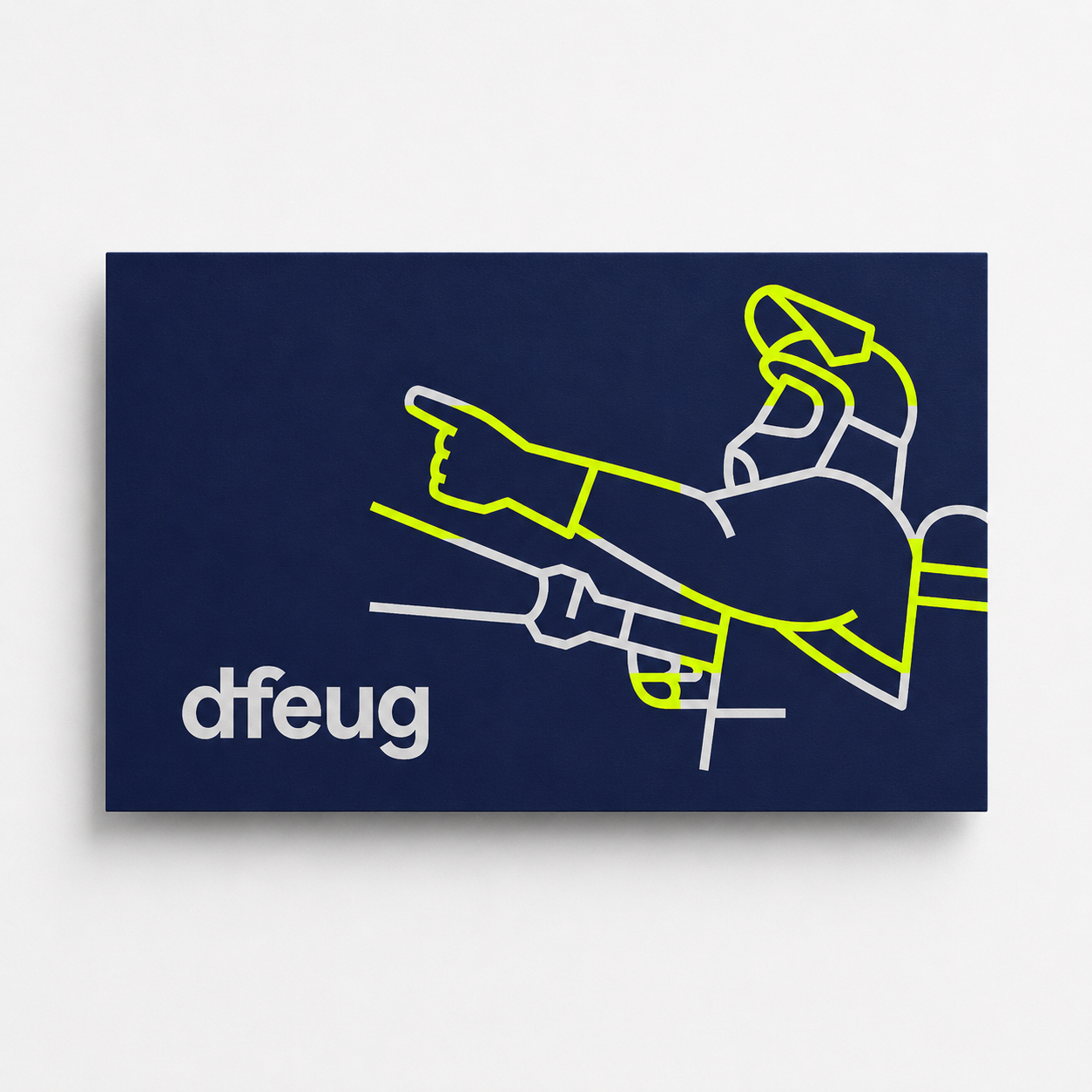 dfeug Visitenkarten Rückseite mit individualisierbarem Kontakt-Bereich