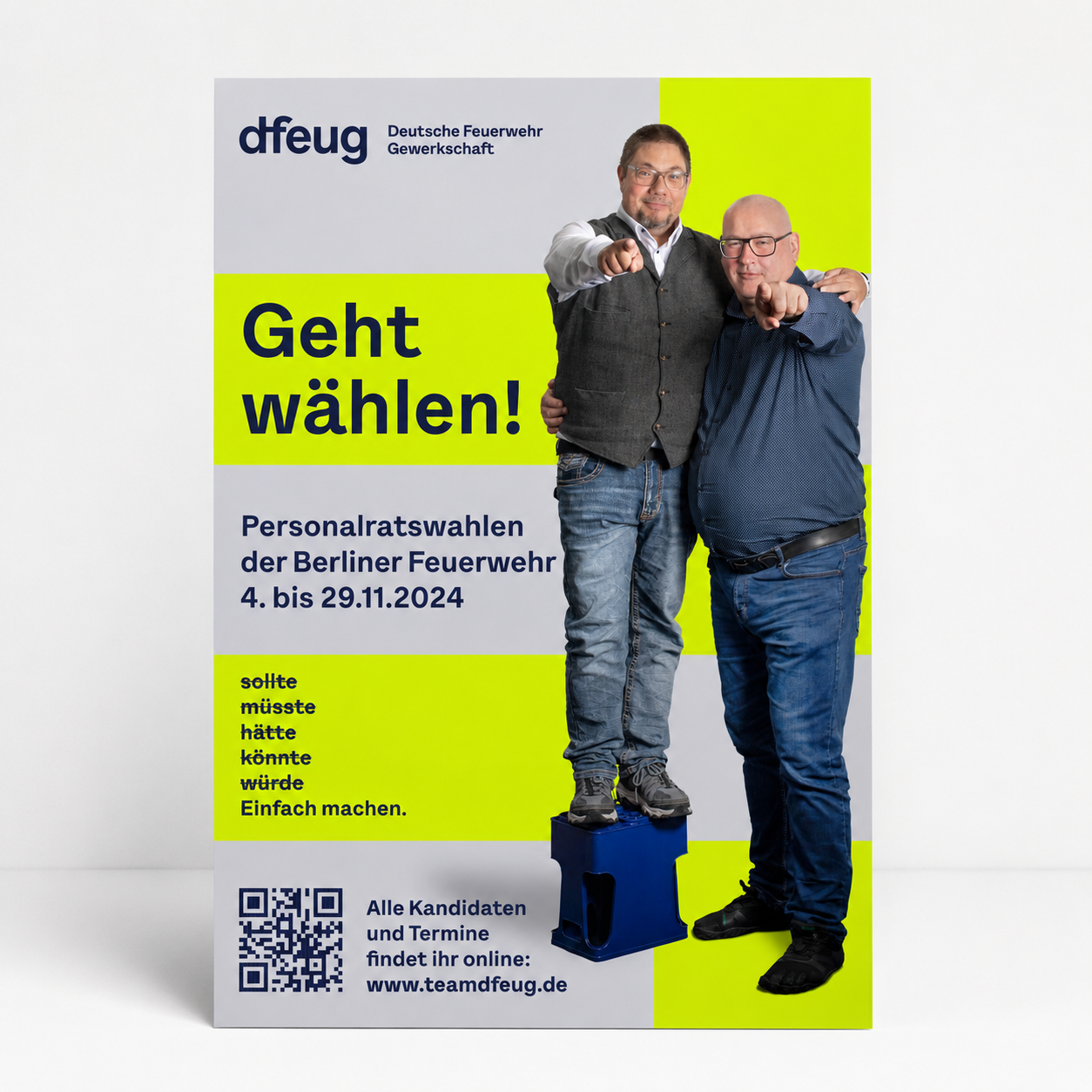 dfeug Wahl-Plakat A1-Format für Aushänge auf der Wache